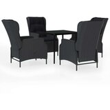  5-dijelni vrtni blagovaonski set tamnosivi | shoptok.hr