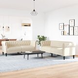  2-dijelni set sofa krem od tkanine | shoptok.hr