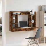  Zidni radni stol boja dimljenog hrasta 105x48x75 cm drveni | Eponuda.ba