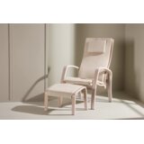Venture Home lounge fotelja s tabureom Grötö, svijetlosiva | shoptok.hr