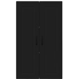 vidaXL Stenska kuhinjska omarica Črna 60 x 31 x 100 cm Konstruiran les | Shoptok.si