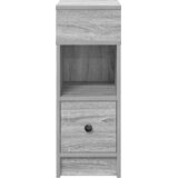  Noćni ormarić s ladicom sivi Sonoma 25x31x66 cm | shoptok.hr