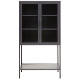 Premier Housewares Siva jeklena vitrina 75x150x35 cm Acier – | Shoptok.si
