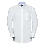 RUSSELL Men's Long Sleeve Fitted Shirt Oxford Shirt R920M 100% organic cotton 140 g