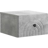  Noćni ormarić za montažu na zid s ladicama 2 pcs Betonska siva | Eponuda.com