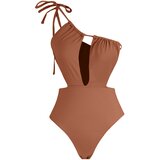 Trendyol swimsuit - Brown - Plain Cene