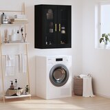 Maison Chic Stenska omarica - Zidna omarica črna 69,5x34x90 cm iu1196, (22063017) | Shoptok.si