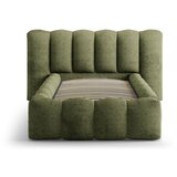 Micadoni zelena oblazinjena postelja s prostorom za shranjevanje z letvenim dnom 90x200 cm lupine – | Shoptok.si
