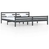  Za krevet od masivnog drva sivi 200 x 200 cm | shoptok.hr