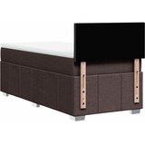  Krevet s oprugama i madracem tamnosmeđi 90 x 200 cm od tkanine | shoptok.hr