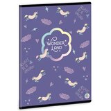Ars Una Wonderland Unicorn bilježnica na kockice A/5 | shoptok.hr