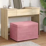  Stolica Ružičasta 61 x 41 x 40 cm Svileni i Fino Radeći Drvo | shoptok.hr