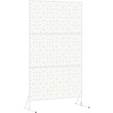  Zaslon za privatnost 100 x 50 x 180 cm Čelik Bijela | shoptok.hr