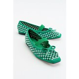 LuviShoes Babes Green Women's Flats Cene