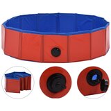  Sklopivi bazen za pse crveni 80 x 20 cm PVC | Eponuda.ba
