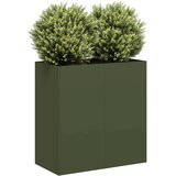  Sadilica maslinastozelena 80x40x80 cm hladno valjani čelik | shoptok.hr