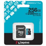 Kingston Memorijska kartica U3 V30 microSDXC 256GB Canvas Go Plus 200MB/s A2 + adapter SDCG4/256GB | ePonuda.com