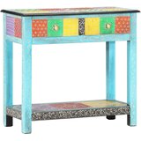 vidaXL Ručno obojeni konzolni stol 80x35x75 cm od masivnog drva manga | shoptok.hr