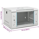  6U Zidni mrežni ormarić 19" IP20 53x40x30 cm | shoptok.hr
