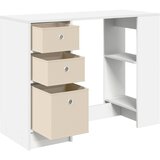  Stol s ladicama Bijelo 100 x 40 x 75 cm Konstruirano drvo | Eponuda.com