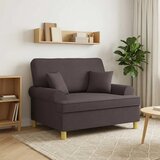  XXL fotelja s jastucima Tamno smeđa Tkanina - Tamno smeđa 85 cm | shoptok.hr