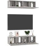 vidaXL TV ormarići 4 kom siva boja betona 60 x 30 x 30 cm od iverice | shoptok.hr