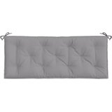  Jastuk za vrtnu klupu sivi 120 x 50 x 7 cm od tkanine Oxford | shoptok.hr