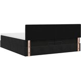  Krevet s madracem crni 200x200 cm baršun - Crna 200 x 200 cm gumbi | shoptok.hr