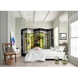 Artgeist PARAVAN 225/172/3 cm bela, svetlo zelena | Shoptok.si