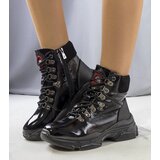 Gemre Black patent ankle boots Celmir Cene