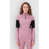 Mons Royale Olympus Merino 1/4 Zip Funkcijska majica sierra pink / black Cene