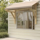  Nadstrešek za vrata 200x100x100 cm trdna borovina, (20692464) | Shoptok.si