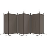Sobna Paravan 6-delni antraciten 520x180 cm blago, (20594943) | Shoptok.si