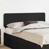 vidaXL Vzglavje z vzglavjem Črna Orehovina 150 cm Konstruiran les | Shoptok.si