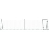 vidaXL Kletka za zajce srebrna 400x105x91 cm pocinkano jeklo | Shoptok.si