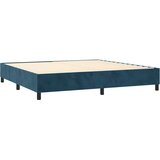  box spring s madracem LED tamnoplavi 200x200 cm baršun | shoptok.hr