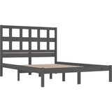  Okvir za krevet od masivne borovine sivi 200 x 200 cm | shoptok.hr