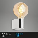BRILONER 2182-018-Kupatilsko zidno svetlo DONGA 1xE27/10W/230V sjajni hrom Slike