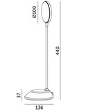  LED prigušiva punjiva stona lampa VISUA LED/5W/5V 3000-5000K tirkizna | Eponuda.com