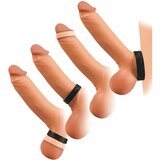 You2Toys 4u1 - set prstenova za penis i testise - 2 dijela (prirodno-crni) | shoptok.hr