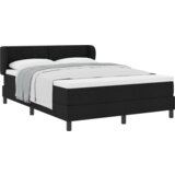  Krevet s uzdužnim podupiračem i madracem Crna 140x200 cm Tkanina | shoptok.hr