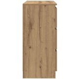 Komoda boja hrasta artisan 80x35x76 cm konstruirano drvo | shoptok.hr