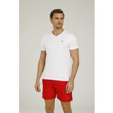 KINETIX Swim Shorts - Red - Plain Cene