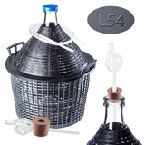 KADAX Carboy 54L za vino v košari s plutovinasto cevjo, komplet za vino, 4-delni, (5000354950) | Shoptok.si