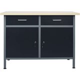  Radni stol crni 120 x 60 x 85 cm čelični | shoptok.hr