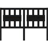  Posteljno vzglavje črno 145,5x4x100 cm trdna borovina, (20645312) | Shoptok.si