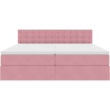  Postelja s shranjevanjem z vzmetnico Roza 100 x 200 cm, (5000100405) | Shoptok.si