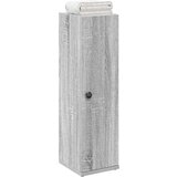 vidaXL Kopalniška omarica z držalom za zvitke siva 20,5x22x72 cm | Shoptok.si