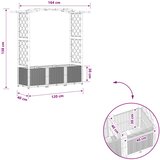  Povišeni krevet s mrežom i krovom Sivi 164 x 40 x 142 cm PP | shoptok.hr