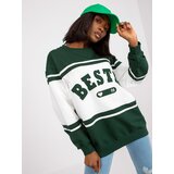FANCY Sweatshirt-FA-BL-7699.04P-dark green Cene